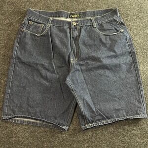 Chams Denim Jean Shorts Men's Size 44 Blue Relaxed Fit Casual‎ 5 Pocket Y2K